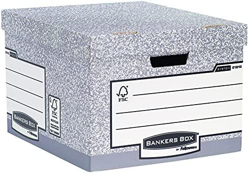 „Fellowes Bankers Box System“ FSC sertifikuota didelė „FastFold“ archyvavimo dėžė (01810-FFEU)