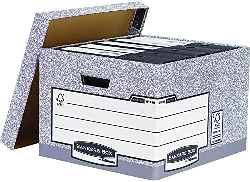 „Fellowes Bankers Box System“ FSC sertifikuota didelė „FastFold“ archyvavimo dėžė (01810-FFEU)