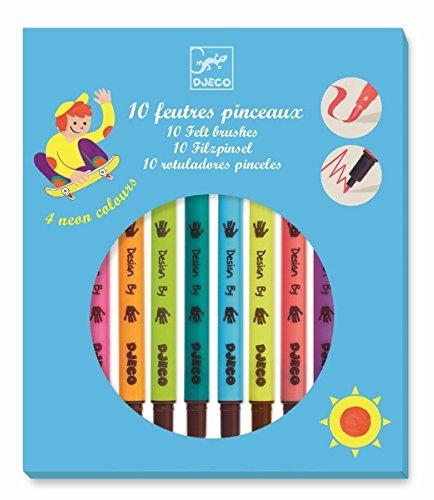 Djeco Dvipusiai flomasteriai - Ryškios spalvos (10 vnt.) ( DJ08799 )