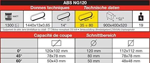 FEMI ABS NG120 1300W juostinis pjūklas (-ABSNG120)