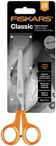 FISKARS Classic žirklės popieriui, 17 cm (1000816)
