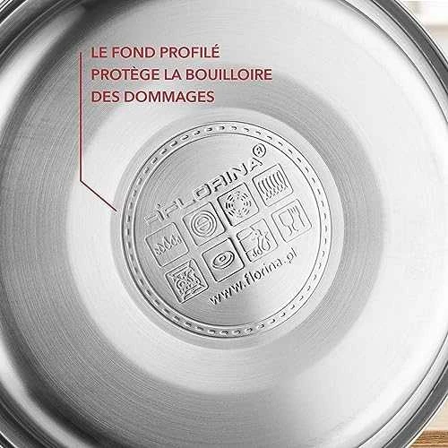 Florina Nerūdijančio plieno indukcinis ir dujinis virdulys Florina Fenny Mirror 2,5 l