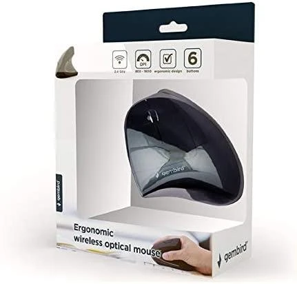 Ergonomiška belaidė pelė Gembird MUSW-ERGO-01