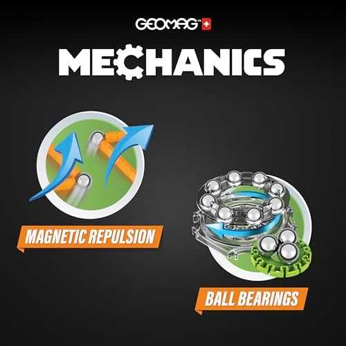 Trefl Geomag Magnetinis konstruktorius - Mechanika - Magnetiniai krumpliaračiai (160 vnt.)