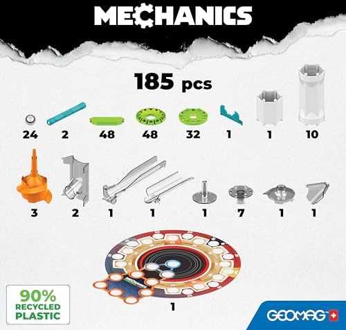 Trefl Magnetiniai blokeliai GEOMAG Mechanika Magnetiniai blokeliai 185 vnt. 185