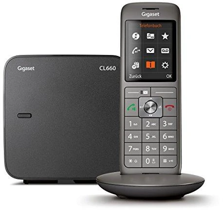 GIS Gigaset CL 660 DECT telefonas Antracitas, Juoda
