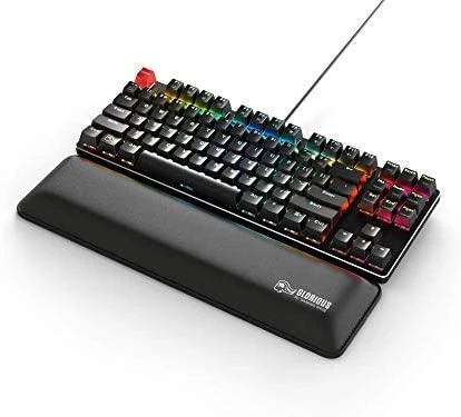 Klaviatūra Glorious PC Gaming Race klaviatūros riešo atrama - juoda | 360 x 25 x 100 mm
