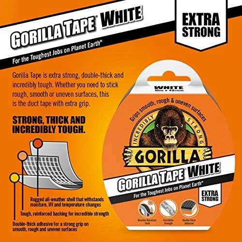 Gorilla tape 'Baltas' 10m | Gorilla