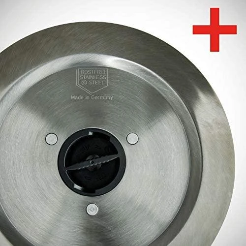 Graef G 52 Twin, Elektrinis, 2 cm, Pilkas, Aliuminis, Metalas, Plastikas, 140 mm, 22,5 cm