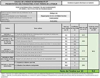 Akumuliatorinė savaeigė vejapjovė Greenworks GD40LM46SP (be akumuliatoriaus ir kroviklio)