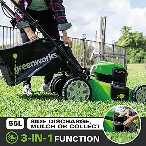 Akumuliatorinė savaeigė vejapjovė Greenworks GD40LM46SP (be akumuliatoriaus ir kroviklio)