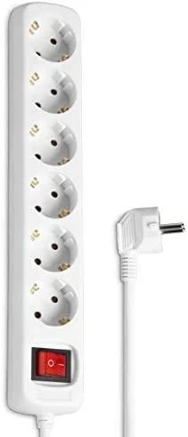 Hama 00108833 - 6 kintamosios srovės lizdas (-ai) - 230 V - 16 A - 3500 W - Baltas - Plastikas