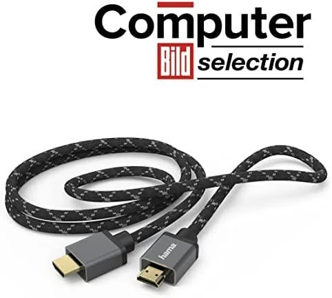 Hama HDMI 2.1 8K 2m, Premium, itin didelės spartos