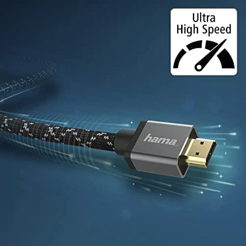 Hama HDMI 2.1 8K 2m, Premium, itin didelės spartos