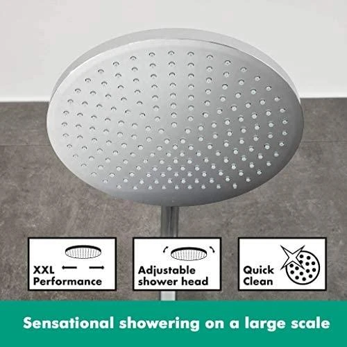 Dušo komplektas su termostatiniu maišytuvu Hansgrohe Crometta S 240 1jet EcoSmart, 27268000