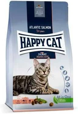 Happy Cat Kulinarinė Atlanto lašiša, sausas maistas, suaugusioms katėms, Atlanto lašiša, 4kg, maišelis