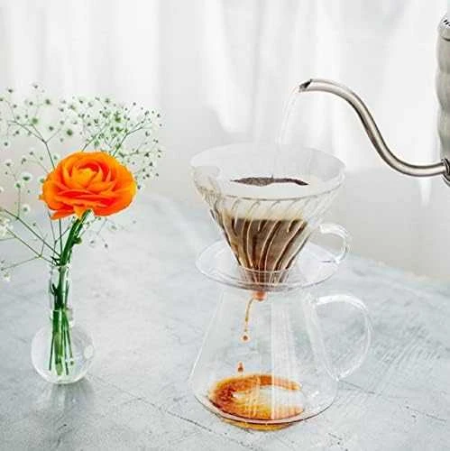 Hario V60 stiklinis kavos ruošimo rinkinys