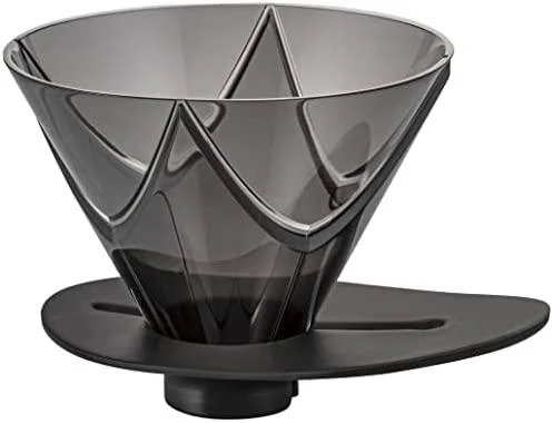 Hario - V60 Plastic One Pour Dripper MUGEN - Juodas