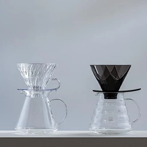 Hario - V60 Plastic One Pour Dripper MUGEN - Juodas