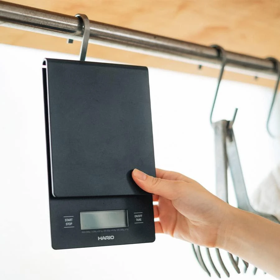 Virtuvinės svarstyklės Drip scale Hario V60 Juodas