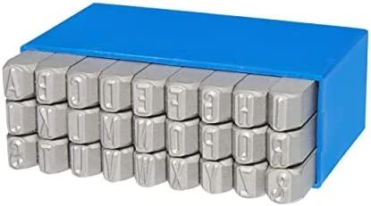 Beta Tools 8mm raidžių žymeklių rinkinys dėkle