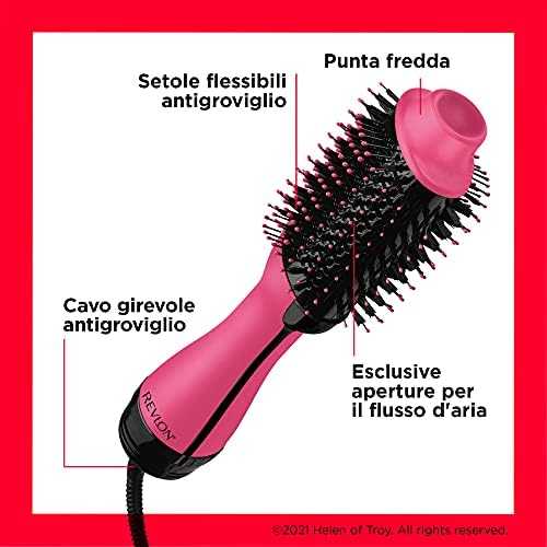 Plaukų formavimo šukos Revlon RVDR5222E Juoda, rožinė