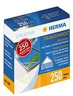 HERMA „Transparol“ nuotraukų kampelių dozatorius, 250 vnt., permatomas - 250 vnt.