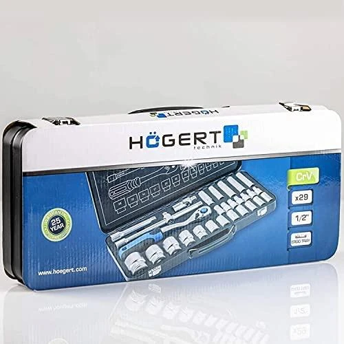 Įrankių komplektas Hogert HT1R480; 1/2''; 29 vnt.