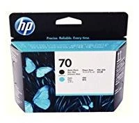 Hewlett Packard (HP) HP 70 Printhead DJ Z2100 PS B9180 matte juodas + cyan