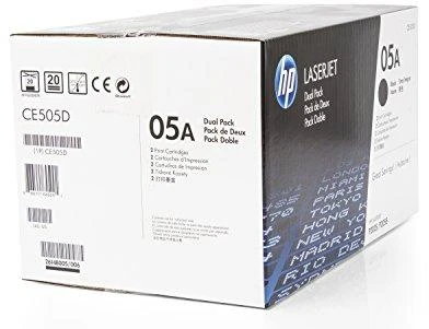 Hewlett Packard (HP) HP CE505D No.05A Dual Pack Juodas kasetė (CE505D)