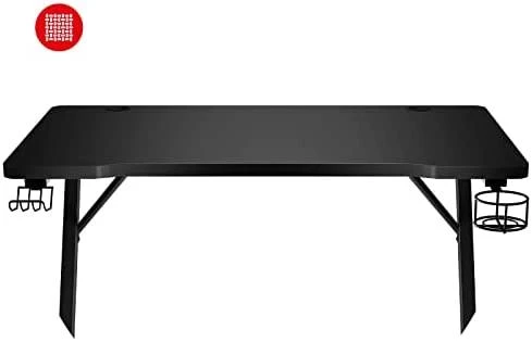Žaidimų stalas Huzaro Hero 1.8 Gaming Desk, Juodos spalvos