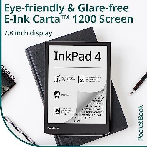 Elektroninė skaityklė PocketBook InkPad 4 7.8" 32GB Stardust Silver (PB743G-U-WW)