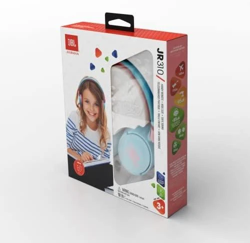 JBL JR 310 Kids ausinės su laidu, Rožinės/Mėlynos spalvos