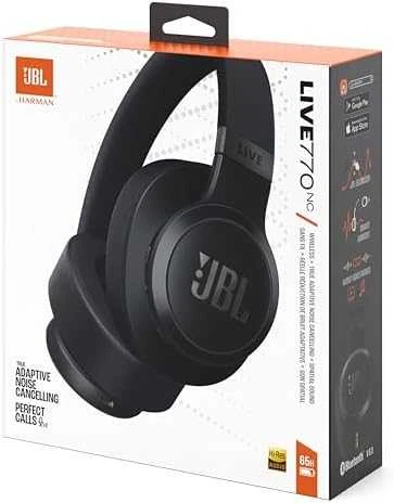 JBL Live 770NC belaidės ausinės su True ANC, Juodos