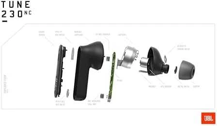 JBL Tune 230 NC ausinės, Juodos