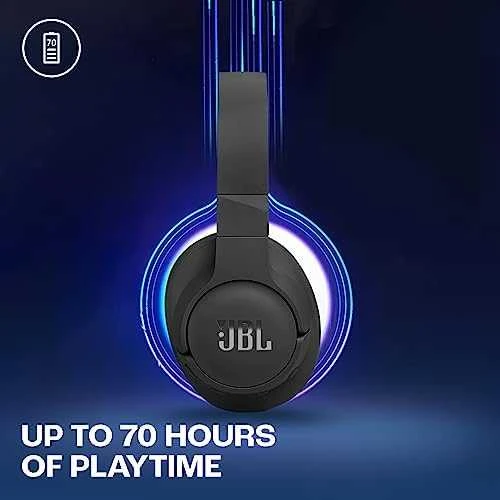 Belaidės ausinės JBL Tune 770NC, Juodos