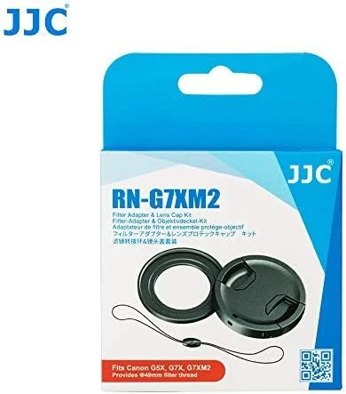 JJC Filtrų adapteriai + dangtelis, skirti „Canon G7x Mark II“ / „G7x“ / „G5x“