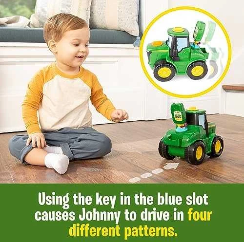 Tomy John_Deere Žaislinis traktorius John Deere KEY N GO JOHNNY 47500