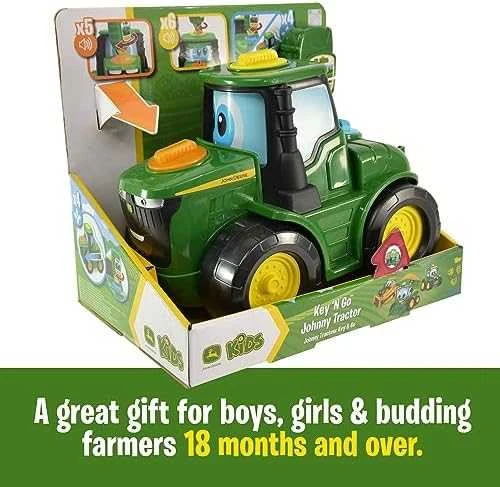 Tomy John_Deere Žaislinis traktorius John Deere KEY N GO JOHNNY 47500