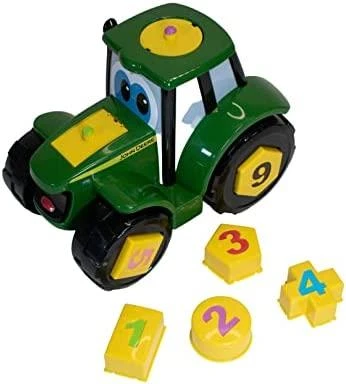 Tomy JOHN DEERE traktorius su kaladėlėmis Johnny, 46654