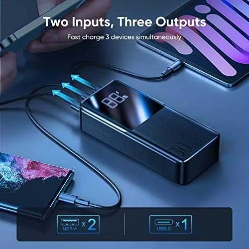 Išorinė baterija Power Bank Joyroom JR-QP193 22.5W 30000mAh juoda