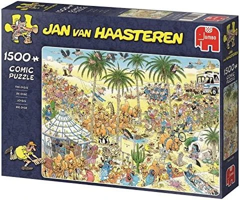 Dėlionė Jumbo Spiele Jumbo Jan van Haasteren Die Oase 1500 Teile Puzzle (19059)