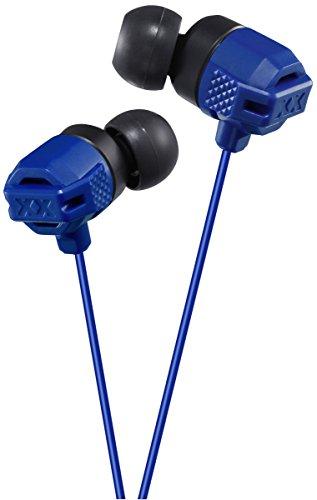 Į ausis įkišamos laidinės Ausinės JVC HA-FX102AE XTREME XPLOSIVES su "ultimate bass sound" technologija, mėlynos