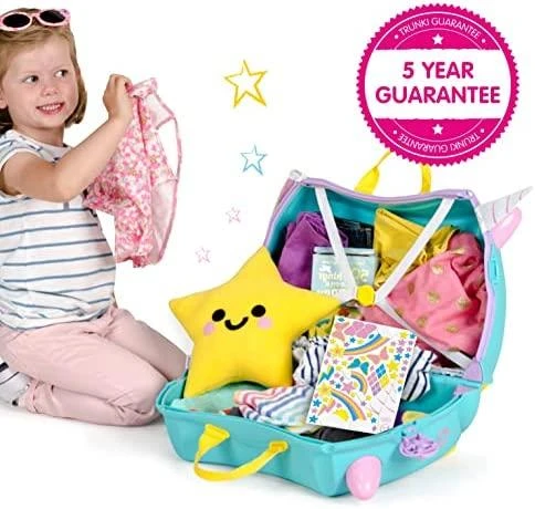 Trunki kelioninis lagaminas su ratukais vaikams | Vienaragis Una