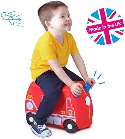 Trunki kelioninis lagaminas su ratukais vaikams | Gaisrinis automobilis Frank