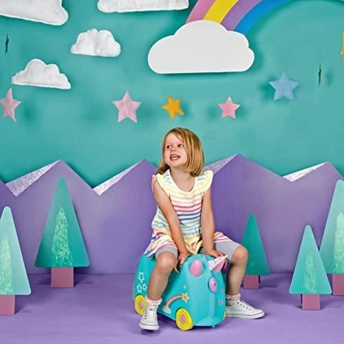 Trunki kelioninis lagaminas su ratukais vaikams | Vienaragis Una
