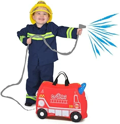 Trunki kelioninis lagaminas su ratukais vaikams | Gaisrinis automobilis Frank