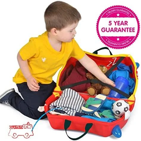 Trunki kelioninis lagaminas su ratukais vaikams | Gaisrinis automobilis Frank