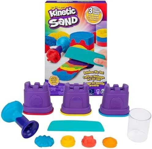 Spin Master Kinetinis smėlis Rinkinys Rainbow Tools 383g