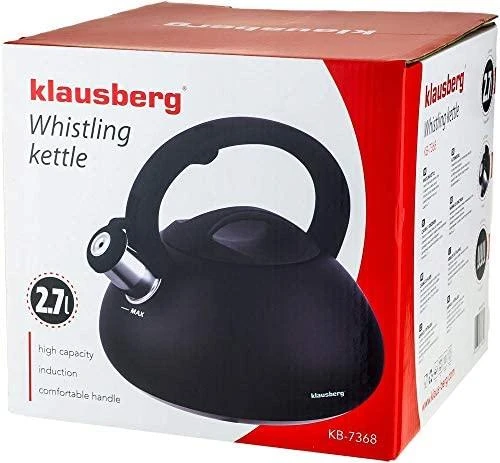 Virdulys, Tradicinis virdulys 2,7 l, juodas Klausberg
